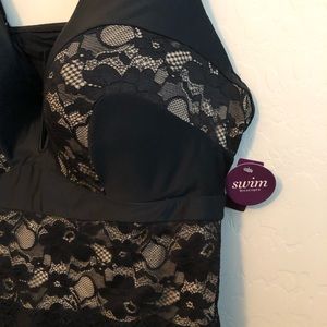 black LACE swimsuit 🖤